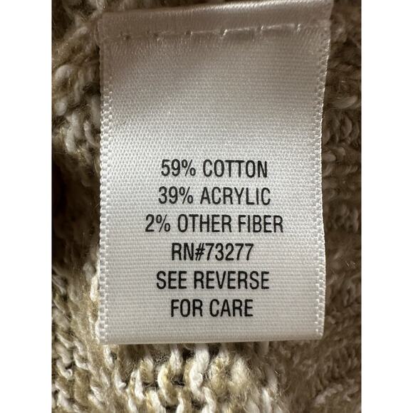 Croft Barrow Women's Tan Open Cardigan Long Sleeve Size XL - Picture 7 of 8